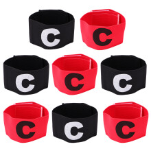 24Pièces Brassards Football Noir Durables