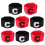 24Pièces Brassards Football Noir Durables 1