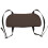 2Pcs Beauty Bed Arm Rest Brown PU Sponge Massage Table Accessory 1