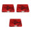 3Pièces Étui Accessoires Oboe Rouge En Toile 6 Anches Durable 5