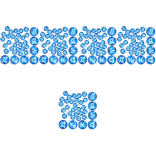 100Pièces Cabochons Verre Bleu Pour DIY 2