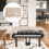 4Pièces Housse Brodée Beige Pour Piano Électronique Décor 9