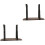 2Pcs Beauty Bed Arm Rest Brown PU Sponge Massage Table Accessory 3