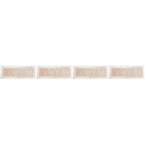 4Pièces Housse Brodée Beige Pour Piano Électronique Décor 2