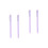 4Pièces Nail Art Violet Dotting Picker Durable 3