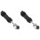 2Pcs Durable Adaptive Spoons Black Plastic Stainless Steel for Elderly 3