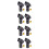8Pcs Durable Black Microphone Holder Clips for Handheld Mic Stand Use 7