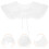 2St Witte Lotusblad Valse Kraag Afneembaar Damesmode 10