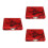 3Pièces Étui Accessoires Oboe Rouge En Toile 6 Anches Durable 3