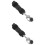 2Pcs Durable Adaptive Spoons Black Plastic Stainless Steel for Elderly 5