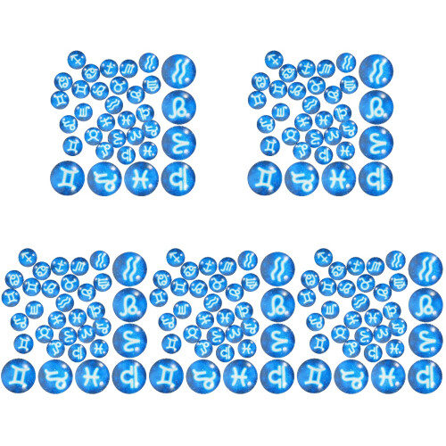 100Pièces Cabochons Verre Bleu Pour DIY 1