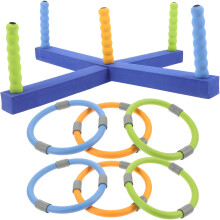 1Ensemble Anneaux À Lancer Enfant Couleurs Vives Matériau Nbr
