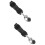 2Pcs Durable Adaptive Spoons Black Plastic Stainless Steel for Elderly 7