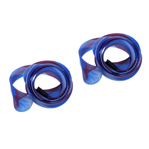 2 Pcs Braided Mesh Cable Sleeves Wire Wrap Wearproof Pet Network 1