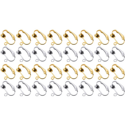 80St Verstelbare Oorclips Felgekleurde -Piercing 1