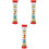 3St Rood Plastic Draaibaar Cognitief Babyspeeltje 4