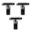 3Pcs Tool-Free Silver Shower Thermometer LED Digital Water Sensor 4