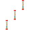 3St Rood Plastic Draaibaar Cognitief Babyspeeltje 5