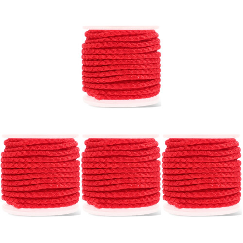 Rood Polyester Vlechtkoord Handvat Touw Voor Knutselprojecten 1