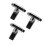 3Pcs Tool-Free Silver Shower Thermometer LED Digital Water Sensor 3