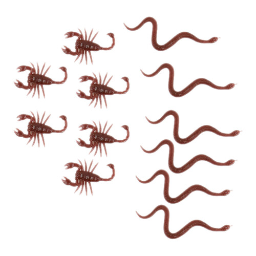 36St Plastic Snake Model Bruin Speelgoed Halloween Grappig Trick Kids