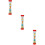 3St Rood Plastic Draaibaar Cognitief Babyspeeltje 9