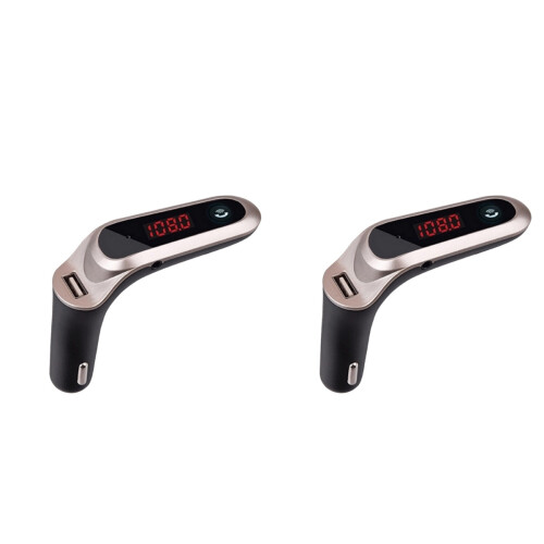 2Pcs Wireless Handsfree Car Kit MP3 Player 1