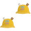 2pcs Capacity Canvas Pencil Pouch School Bag Multi-Function Cosmetics Bag Cute Pencil Case 3