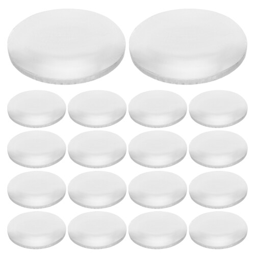50Pcs Acrylic Convex Lenses for Teaching Physics and DIY Magnification