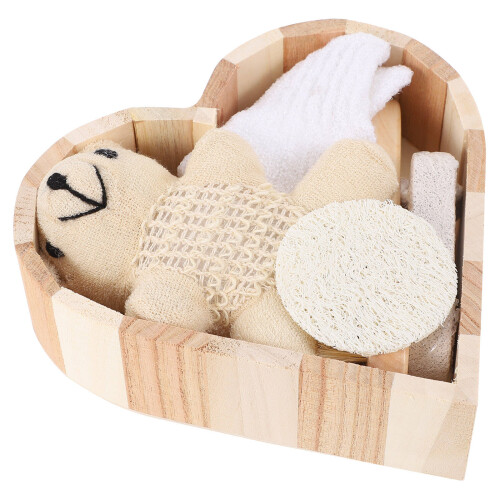 Set Hartvormige Geschenkdoos Badaccessoires Kit