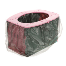 2St Baby Potty Reistoilet Roze Vouwbaar Licht En Compact