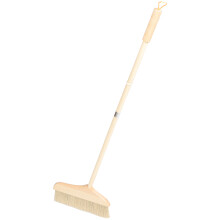 2Pcs Soft Bristle Indoor Dust Broom Wooden Handle for Home Sweeping