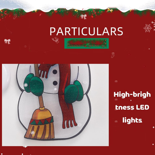 Christmas Window Lights Battery Operated DoubleSided Display with Suction Cup Hooks 2