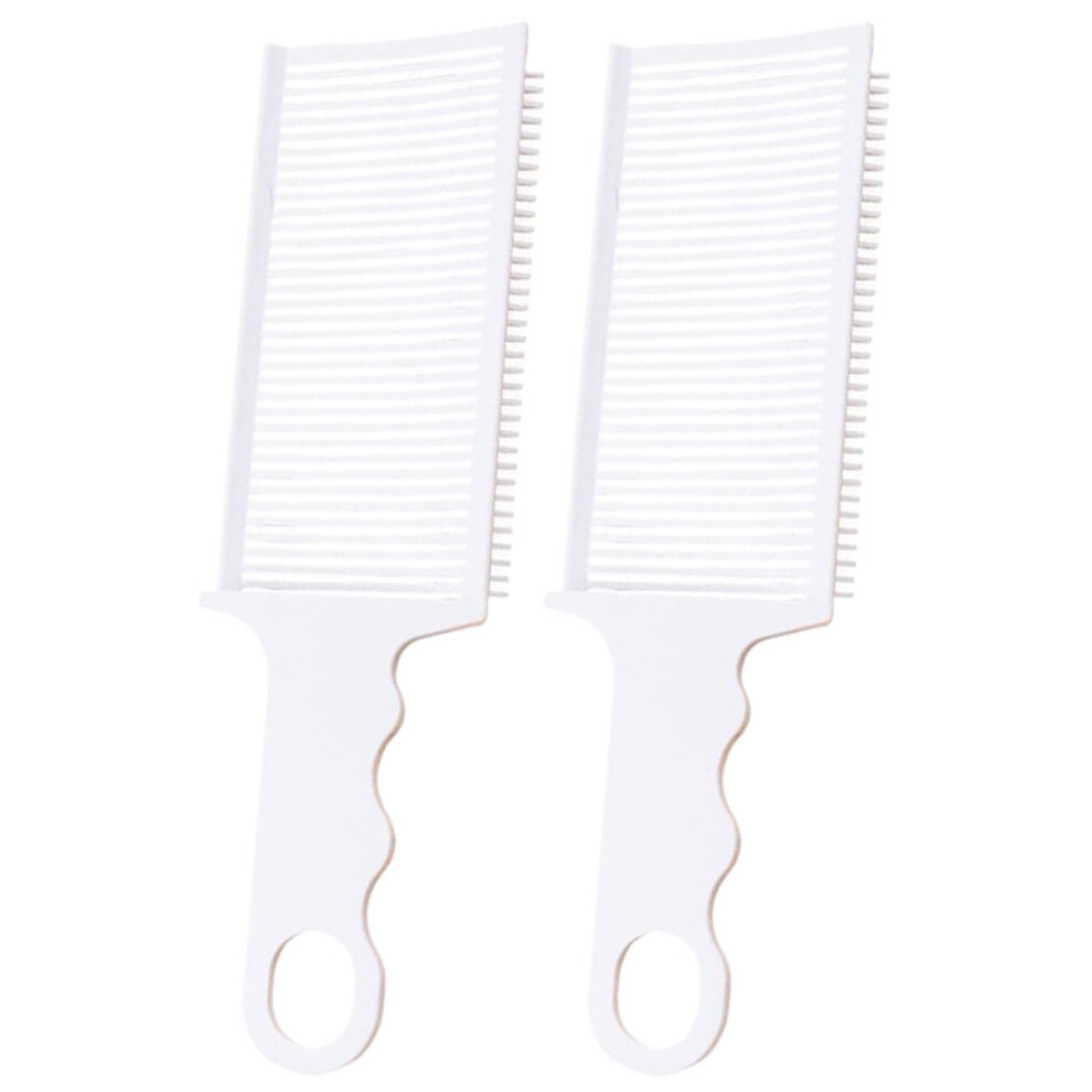 Unisex Barber Fade Comb Set, 2Pcs Curved Heat Resistant Blending Combs For Seamless Fades And Precision Haircuts