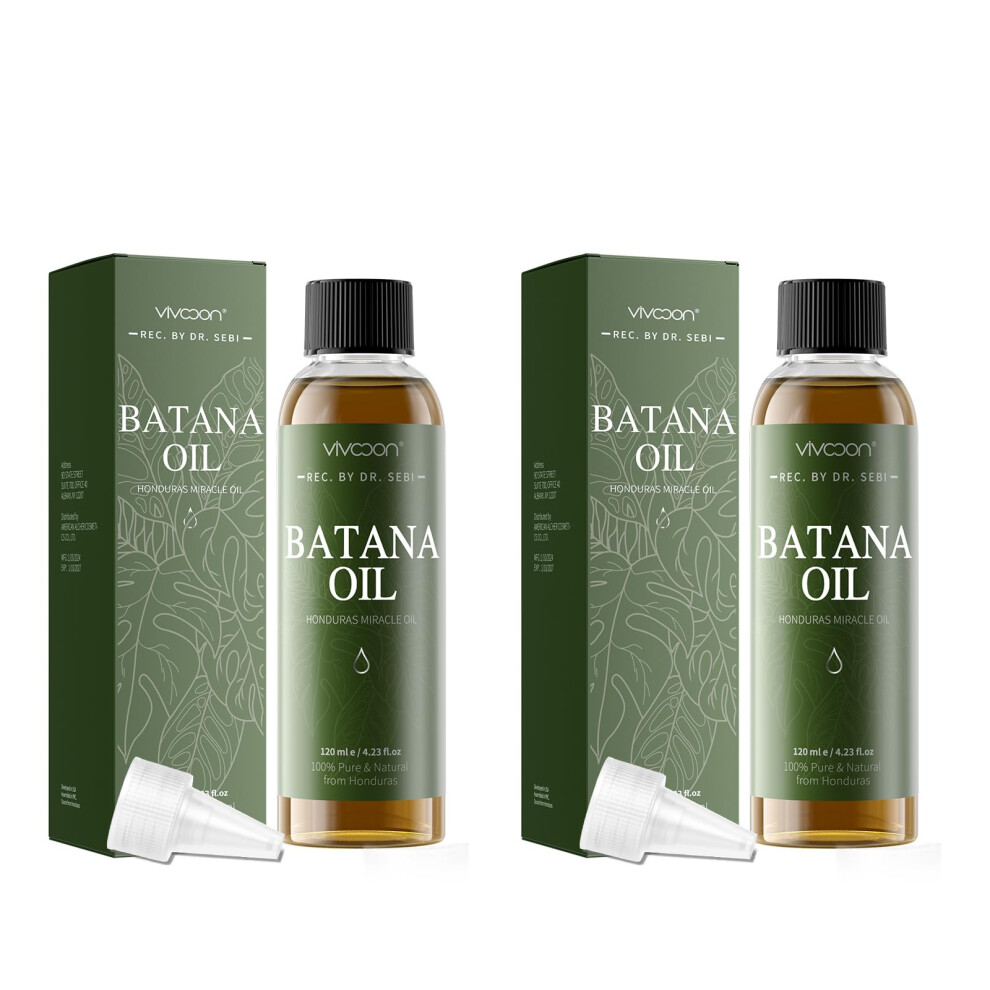 Batana Oil for Hair Growth 100% Pure Cold Pressed from Honduras for Scalp and Beard Care 4.23oz