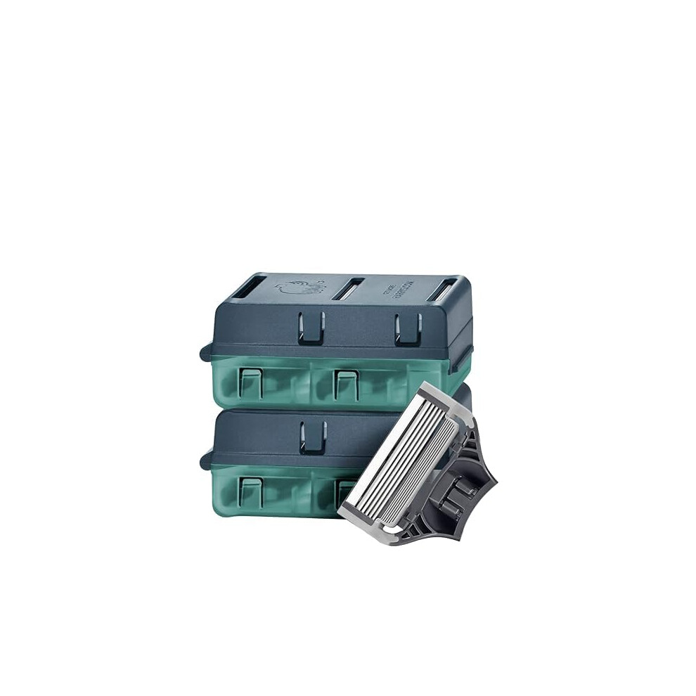 Men's Razor Blade Refills Compatible with Harrys Handles, 8 Count Sharper 5Blade for Smooth Shave