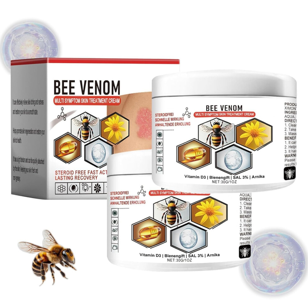Cream Bee Venom Antiaging Moisturizer With Deep Hydration And Skin Firming, 30G 2 Pack