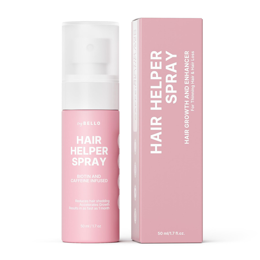 Hair Growth Spray with Biotin and Castor Oil, Caffeine Hair Thickening Treatment for Fuller Hair