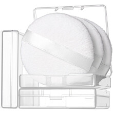 3pcs Setting Powder Puff Set with Case, Soft Fluffy Face Applicators for Loose and Pressed Powder
