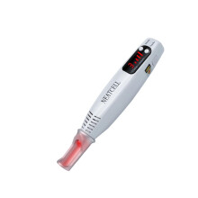 Two laser tattoo removal pens, LED display, picosecond mole and freckle remover (red, blue).