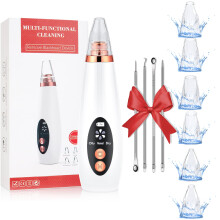 2025 Blackhead Remover Vacuum with Adjustable Suction Levels, 6 Probes, USB Rechargeable Pore Cleaner