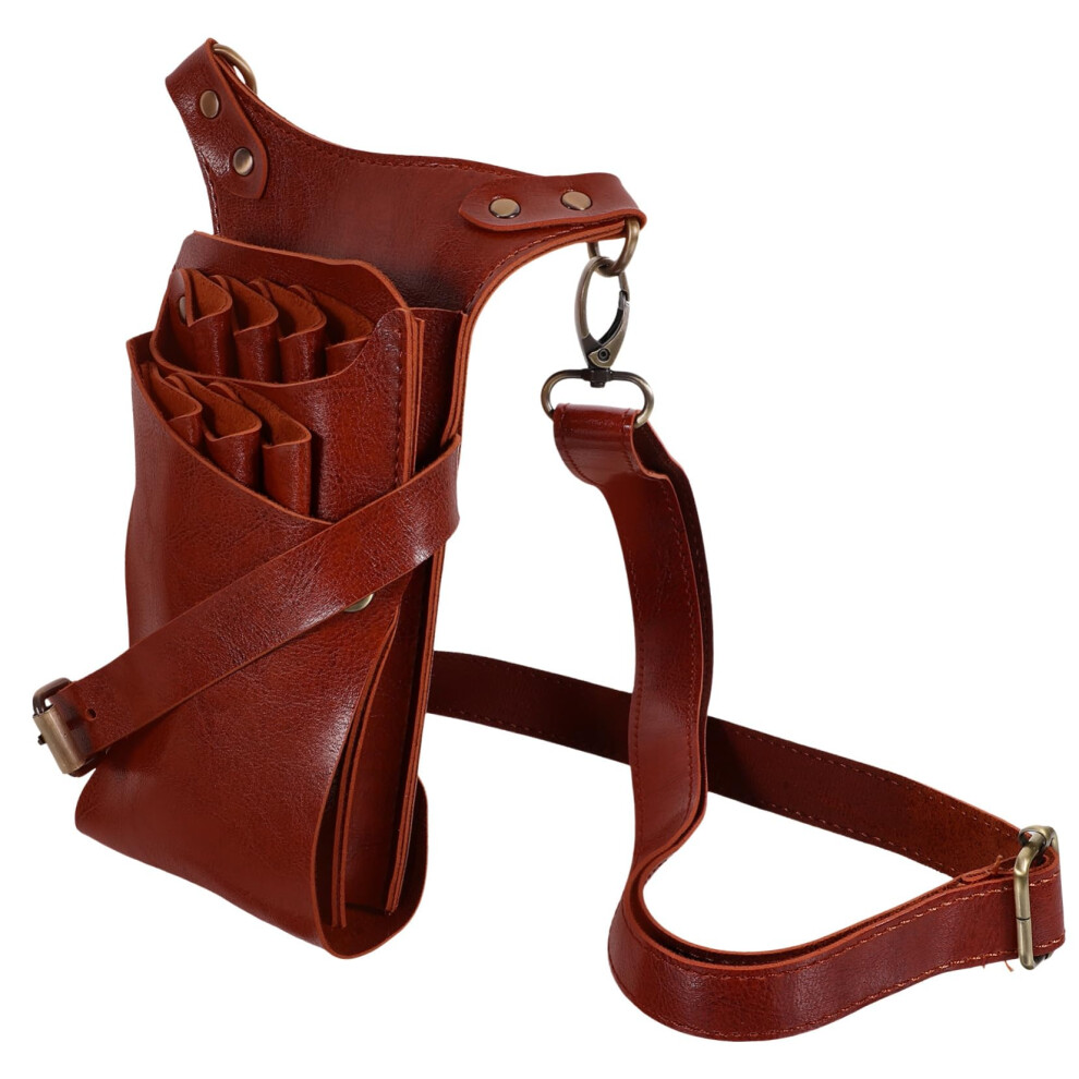 Hairdressing Tool Belt With Multipocket Design, Adjustable Waist Barber Bag For Scissors And Combs 9099447303028