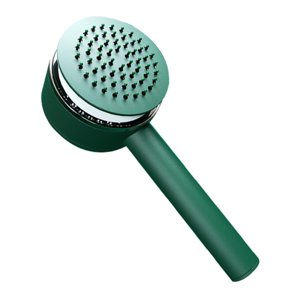 Green Paddle Hair Brush For Thick And Curly Hair With Gentle Detangling And Frizz Reduction