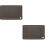 2Pcs Lightweight Black PP Kitchen Cutting Boards for Fruit and Veg 7