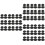 300Sets Schwarze Snap Buttons Kunststoff Kleidung Accessoires 6
