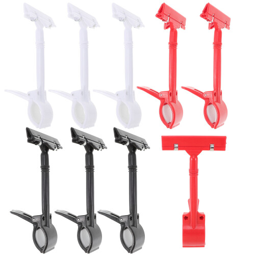 45Stk Drehbare Preisschildklammer Robuste Lagerclips
