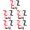 45Stk Drehbare Preisschildklammer Robuste Lagerclips 6