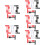 45Stk Drehbare Preisschildklammer Robuste Lagerclips 10