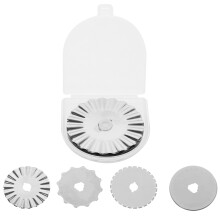 30Stk Silber Rotary Schneidklingen 45Mm Für Stoff, Papier Und Quilt