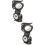 2Pièces Collier Fixation Torche Pivotant 360 Silicone Noir 6